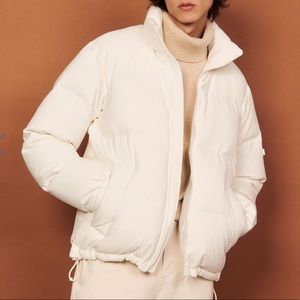 Sandro Technical fabric padded down feather jacket